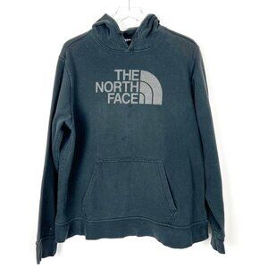 The North Face Sweatshirt Men's Size L Black Grey Long Sleeve Pullover Hoodie